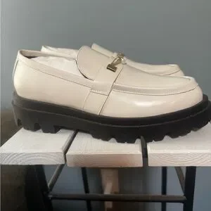 Bruno Magli | Shoes | Bruno Magli White Leather Loafers With 